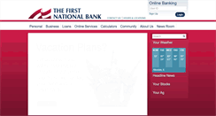 Desktop Screenshot of e-firstnationalbank.com